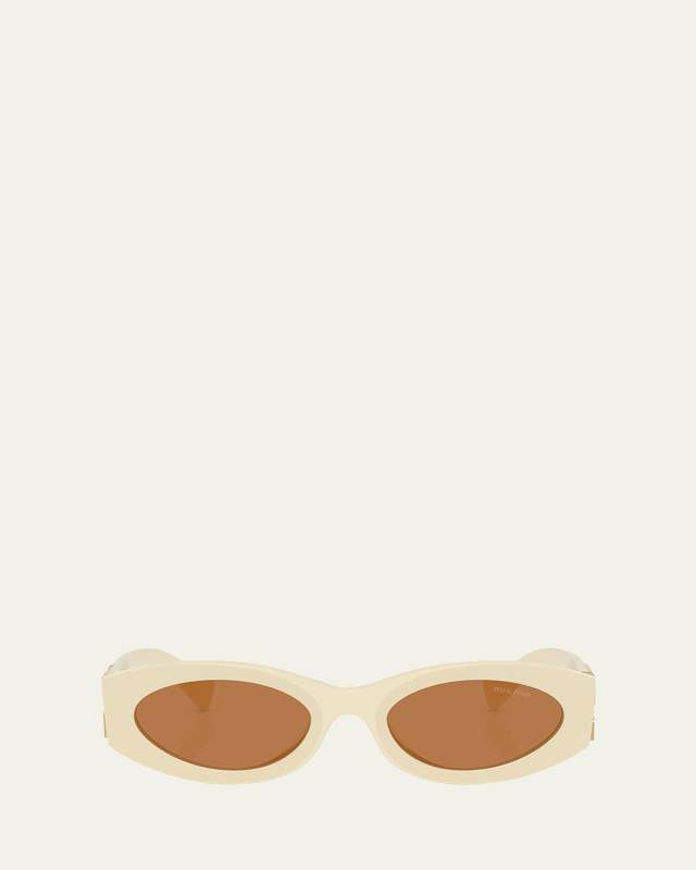 0MU 11WS Acetate Oval Sunglasses